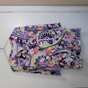 T By Talbots Women's Bohemian Longsleeve Top Size Small